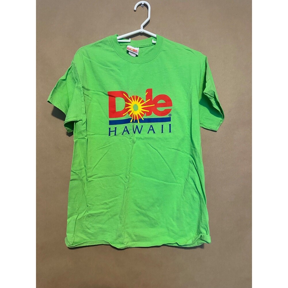 Dole Hawaii T Shirt Size Medium Short Sleeve Green